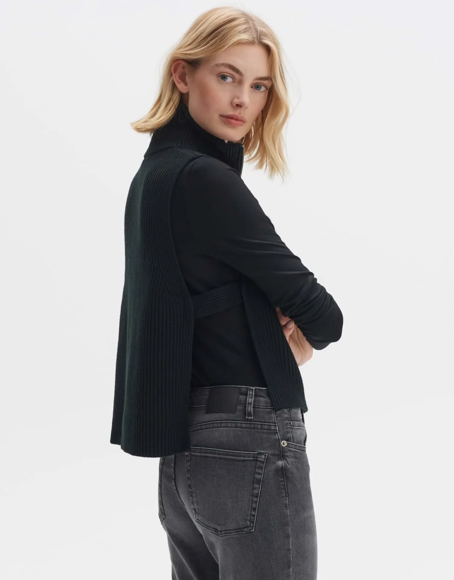 someday Fashion Gebreide Items>Abibo Cape Black