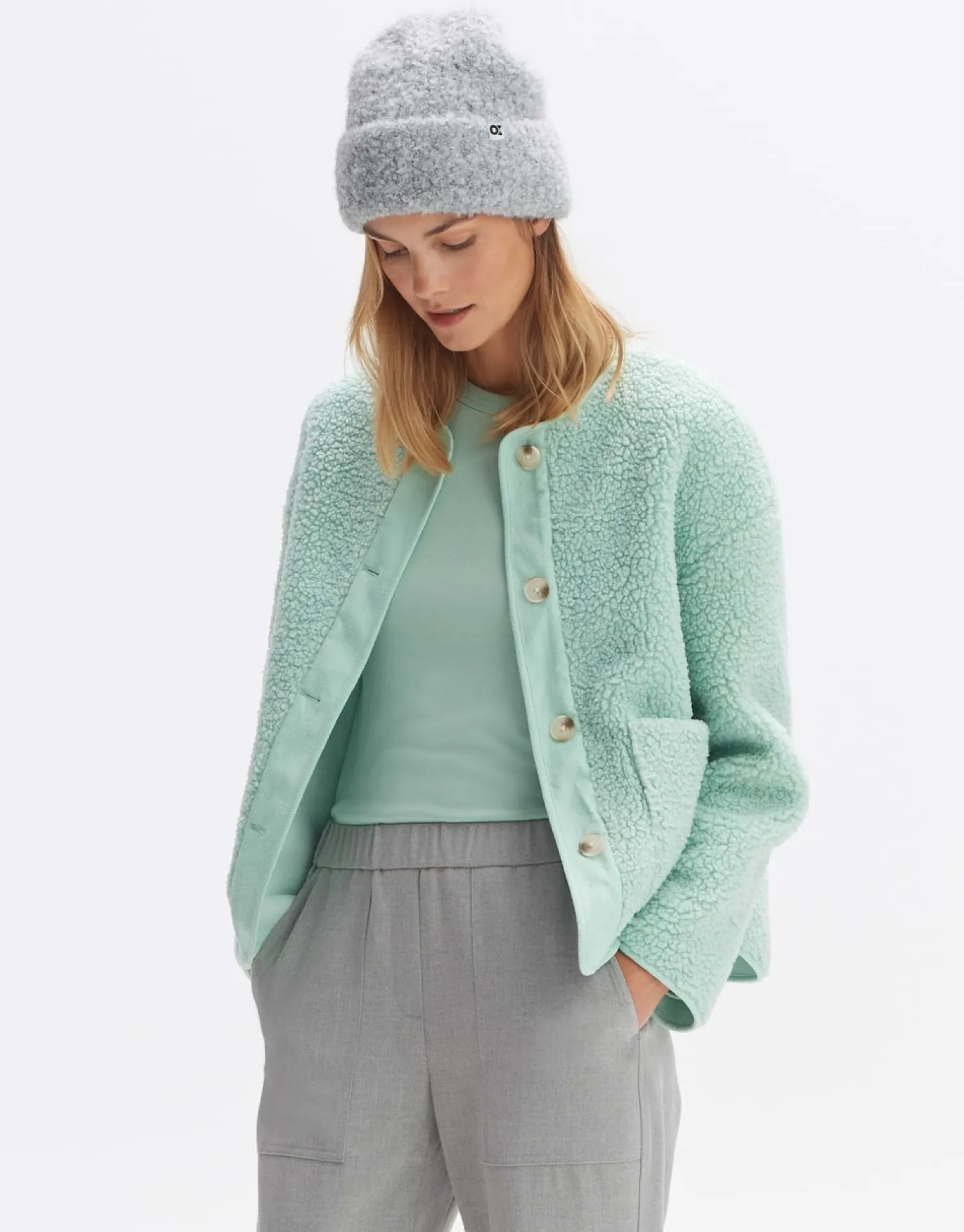 someday Fashion Accessoires>Acurly Cap Hazy Fog Melange