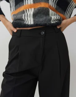 someday Fashion Broeken>Bandplooibroek Casym Black
