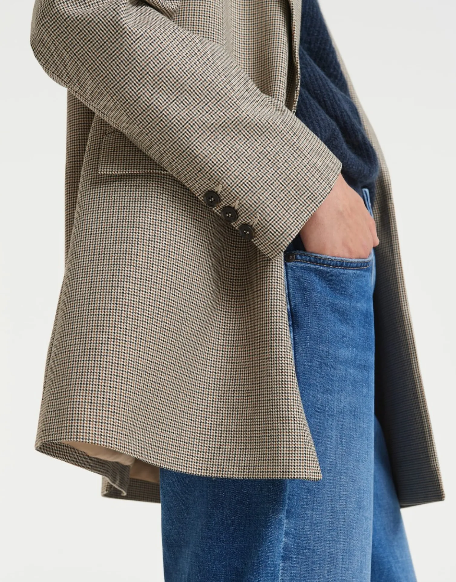 someday Fashion Blazer Vesten>Blazer Jimeni Check Nutmeg