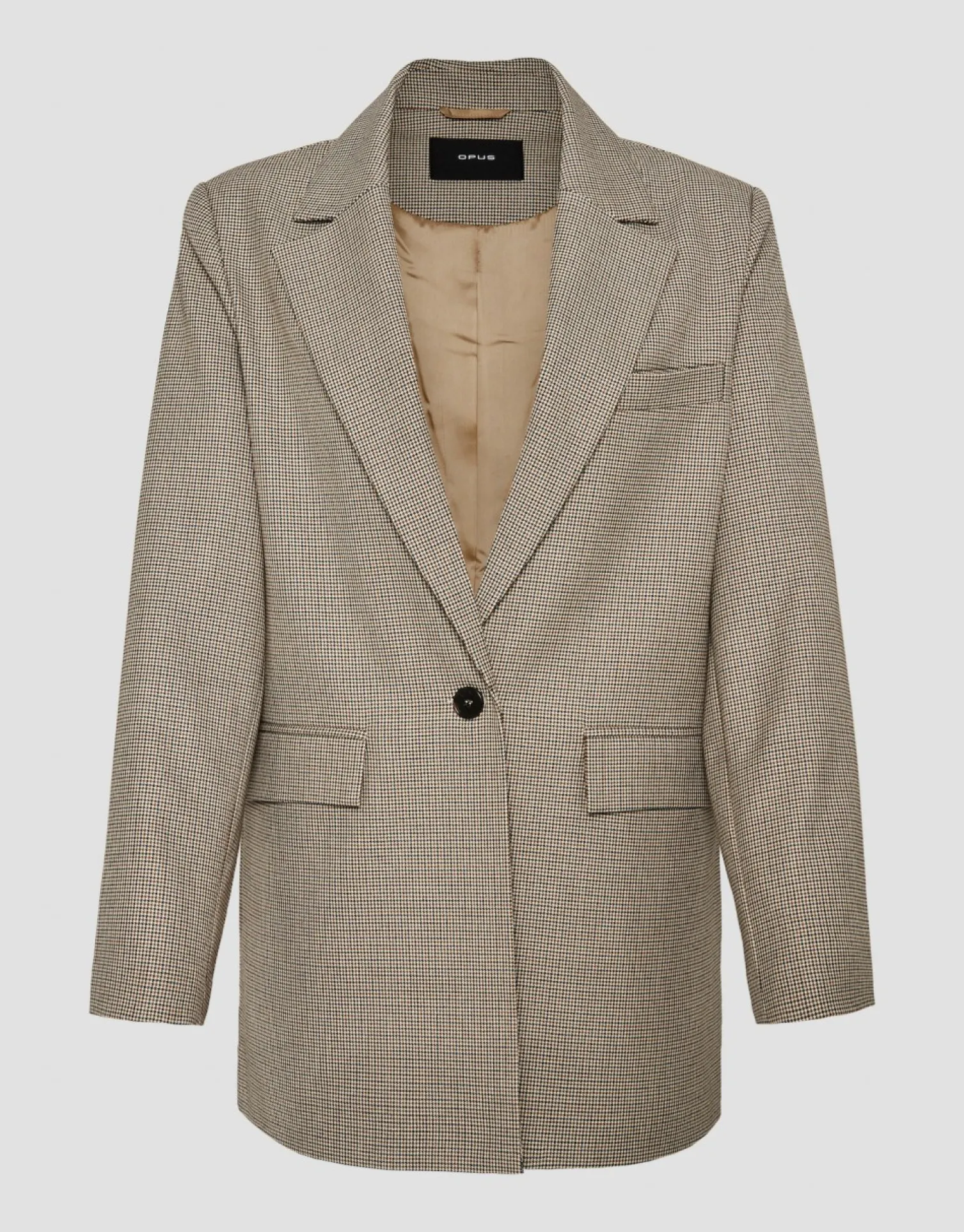 someday Fashion Blazer Vesten>Blazer Jimeni Check Nutmeg