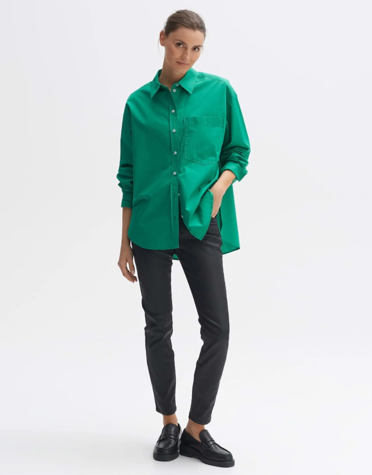 someday Fashion Blouses>Blouse Met Lange Mouwen Freyana Pepper Green
