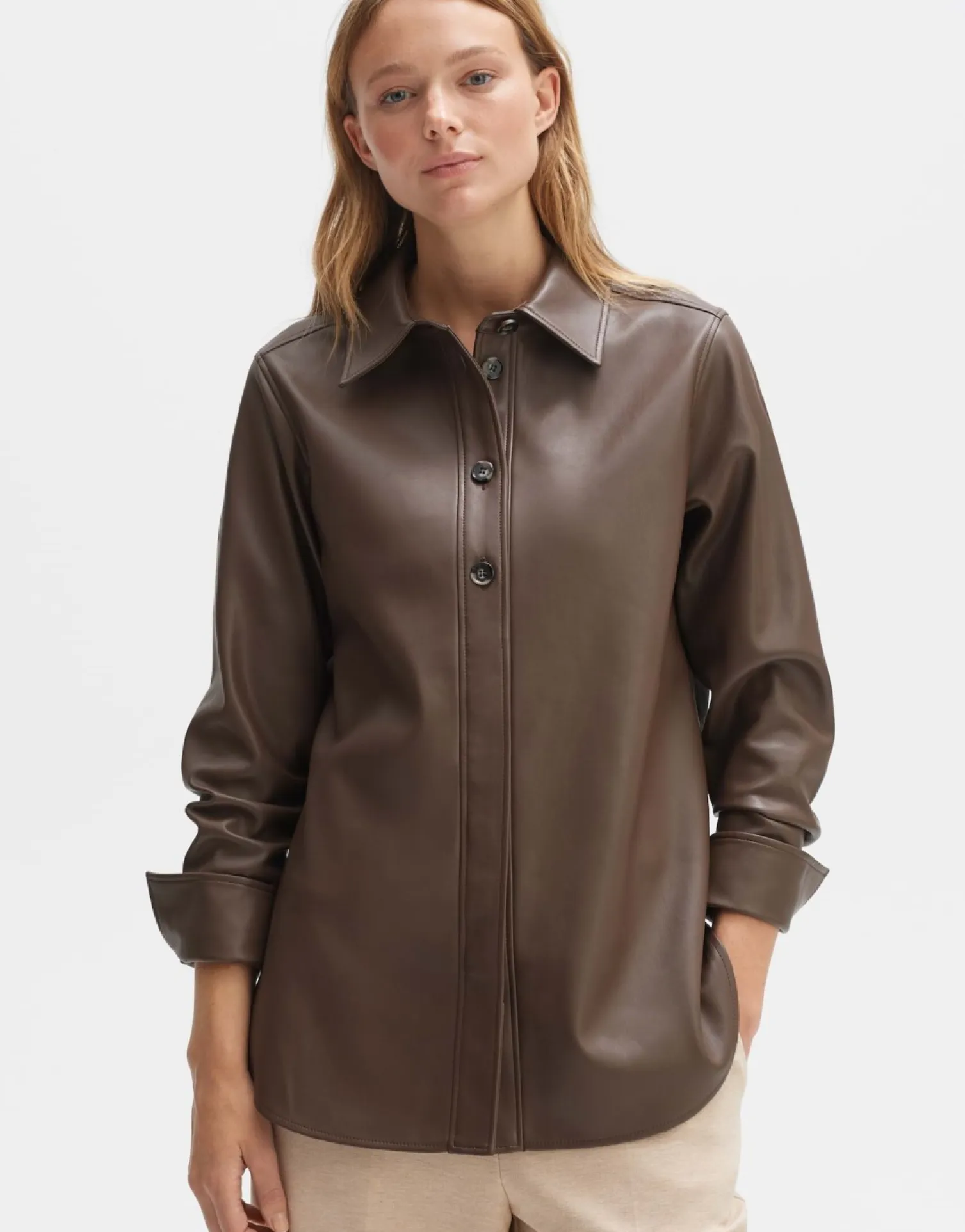 someday Fashion Blouses>Blouse Met Lange Mouwen Faboli Sandalwood
