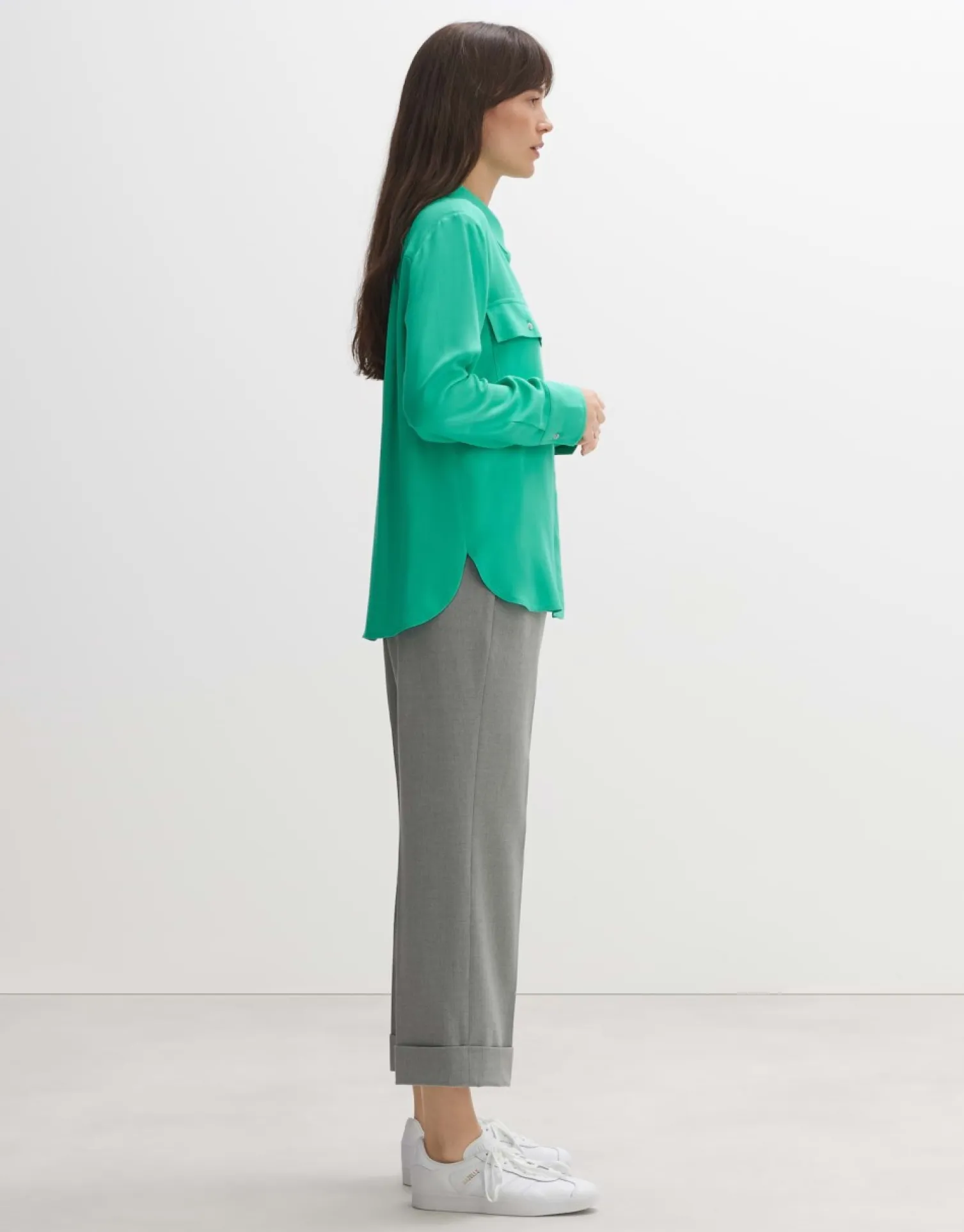 someday Fashion Blouses>Blouse Met Lange Mouwen Falva Opal Green