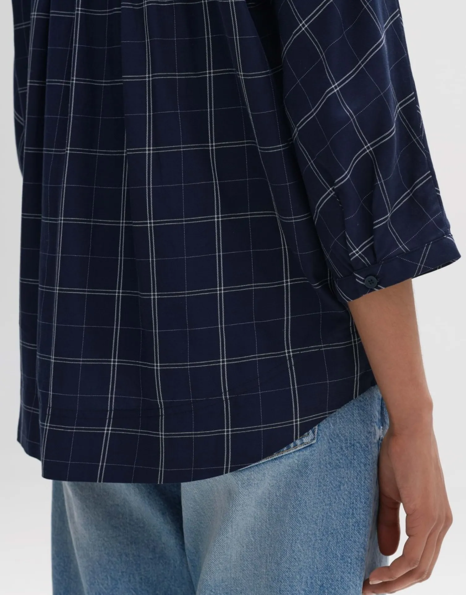 someday Fashion Blouses>Blouse Met Lange Mouwen Fudo Modern Coal Blue