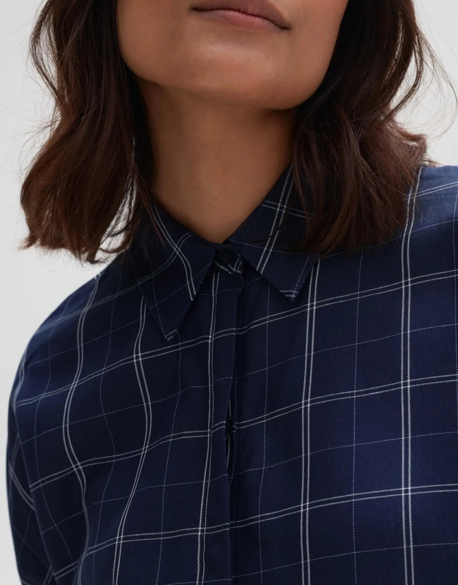 someday Fashion Blouses>Blouse Met Lange Mouwen Fudo Modern Coal Blue