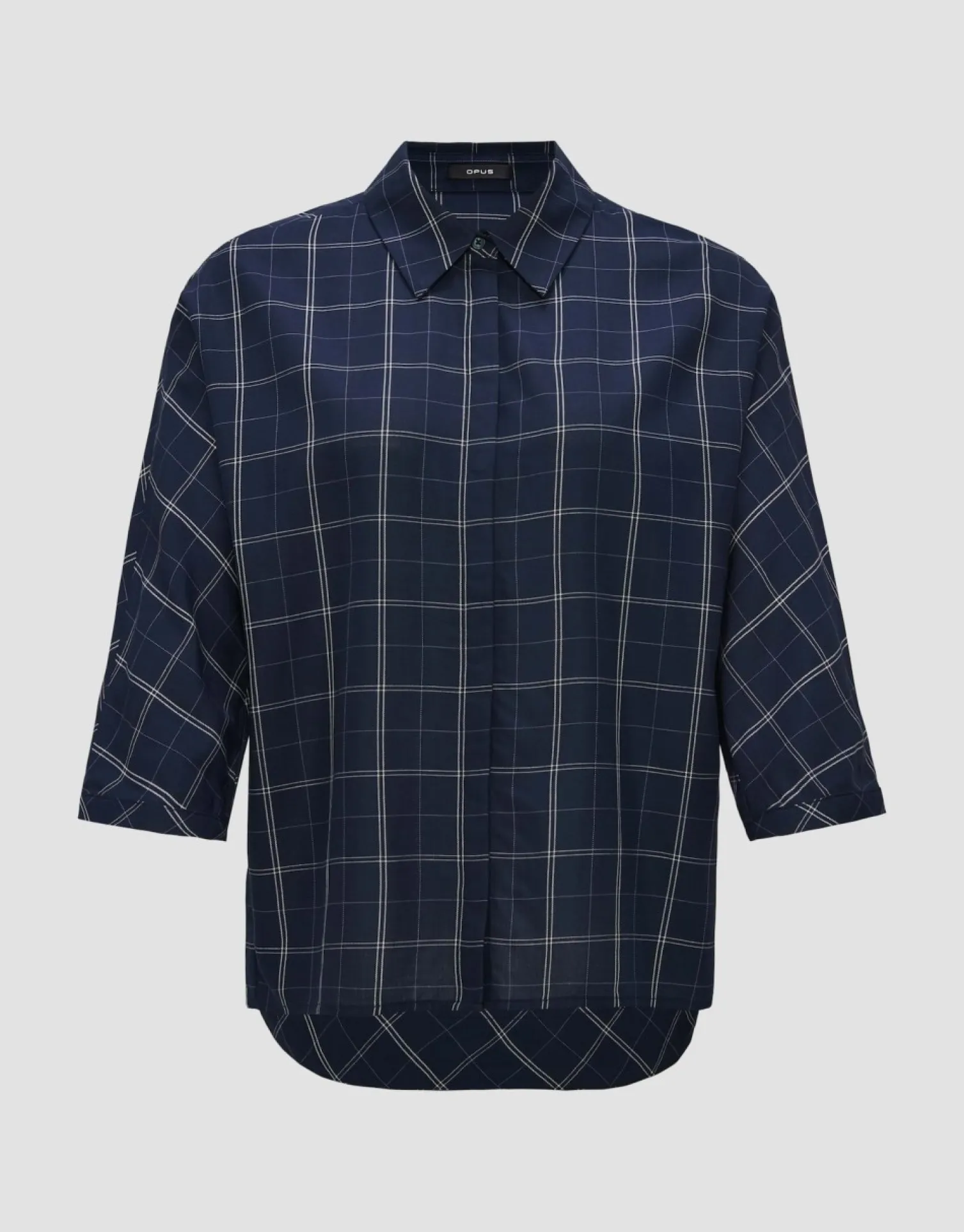 someday Fashion Blouses>Blouse Met Lange Mouwen Fudo Modern Coal Blue