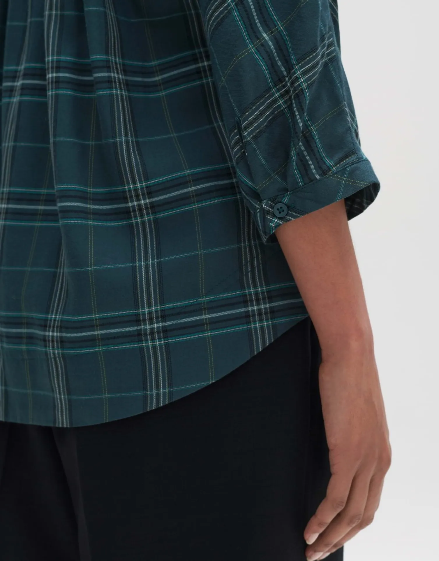 someday Fashion Blouses>Blouse Met Lange Mouwen Fudo Modern Deep Teal