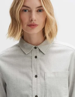 someday Fashion Blouses>Blouse Met Lange Mouwen Farven Hazy Fog Melange