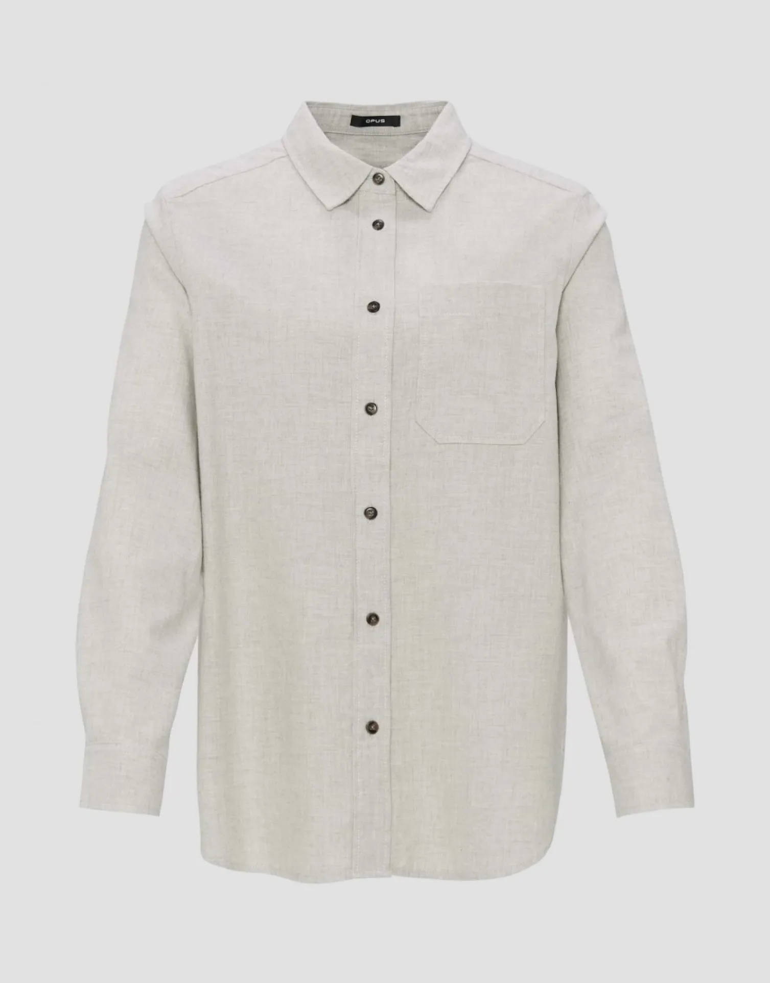 someday Fashion Blouses>Blouse Met Lange Mouwen Farven Hazy Fog Melange