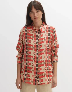 someday Fashion Blouses>Blouse Met Print Falkina Radiant Red