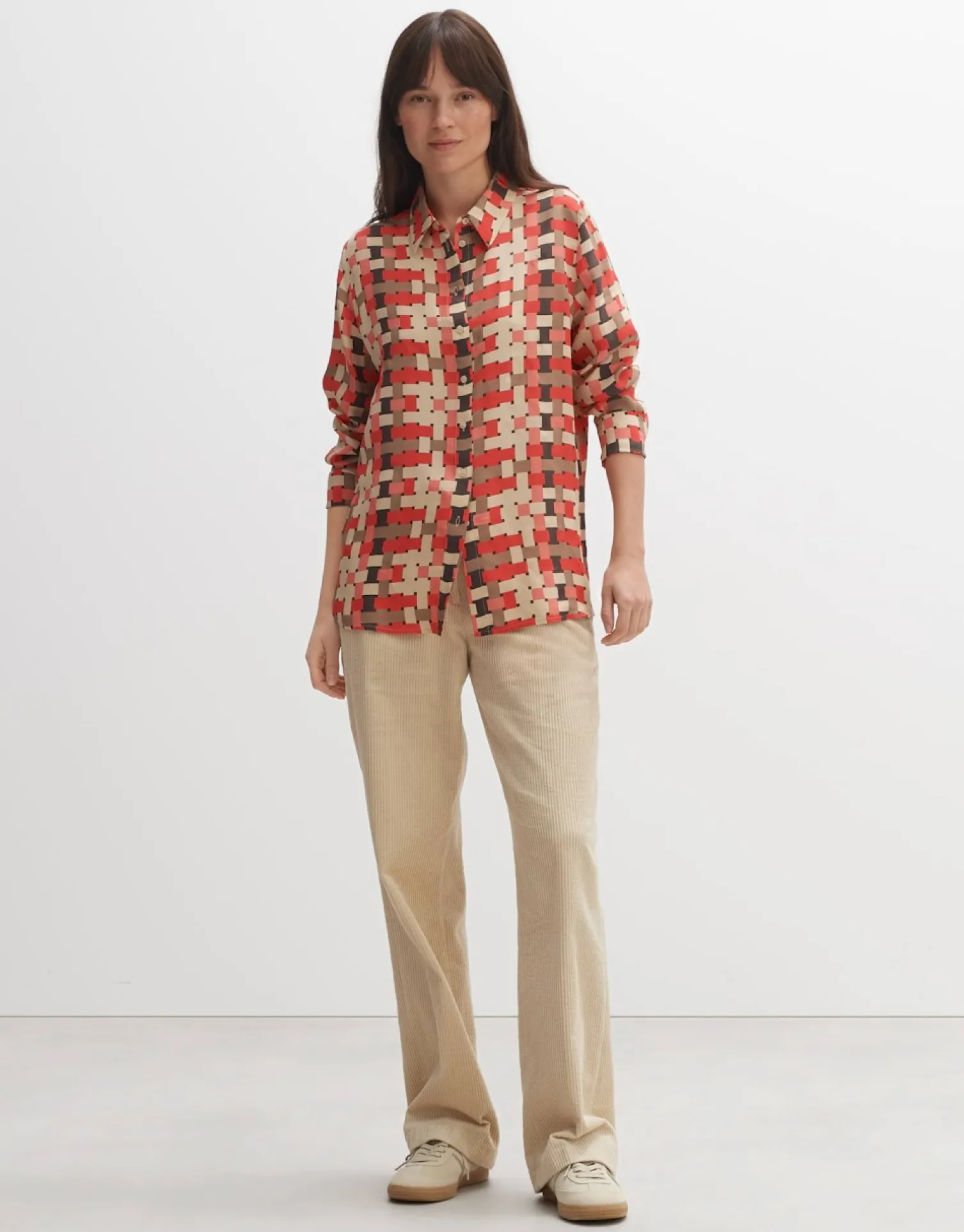 someday Fashion Blouses>Blouse Met Print Falkina Radiant Red