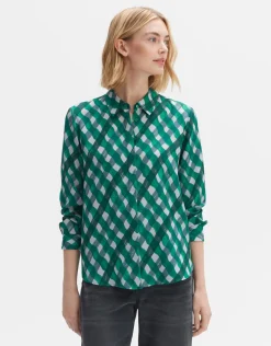 someday Fashion Blouses>Blouse Met Print Falkine Splendid Pepper Green