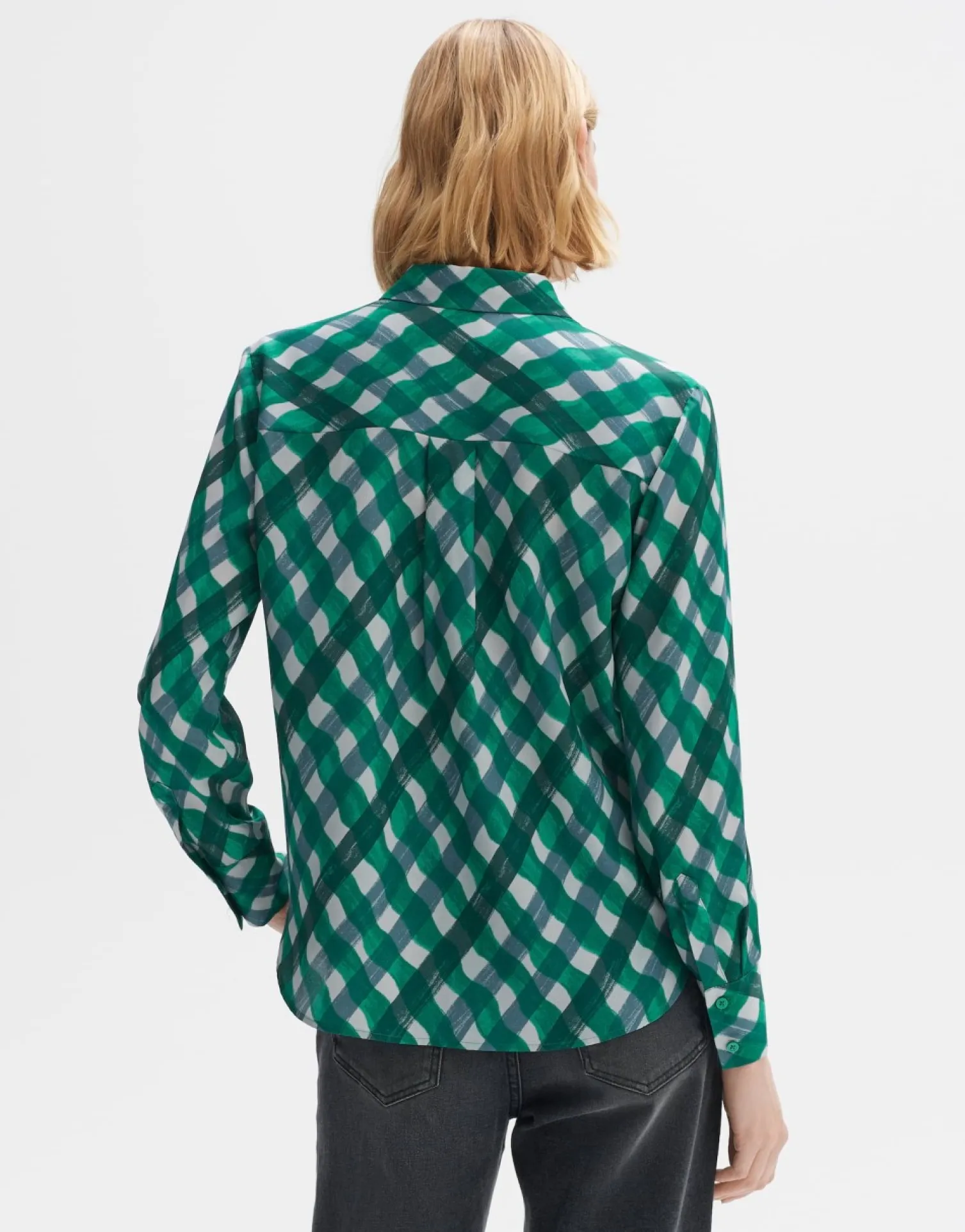 someday Fashion Blouses>Blouse Met Print Falkine Splendid Pepper Green