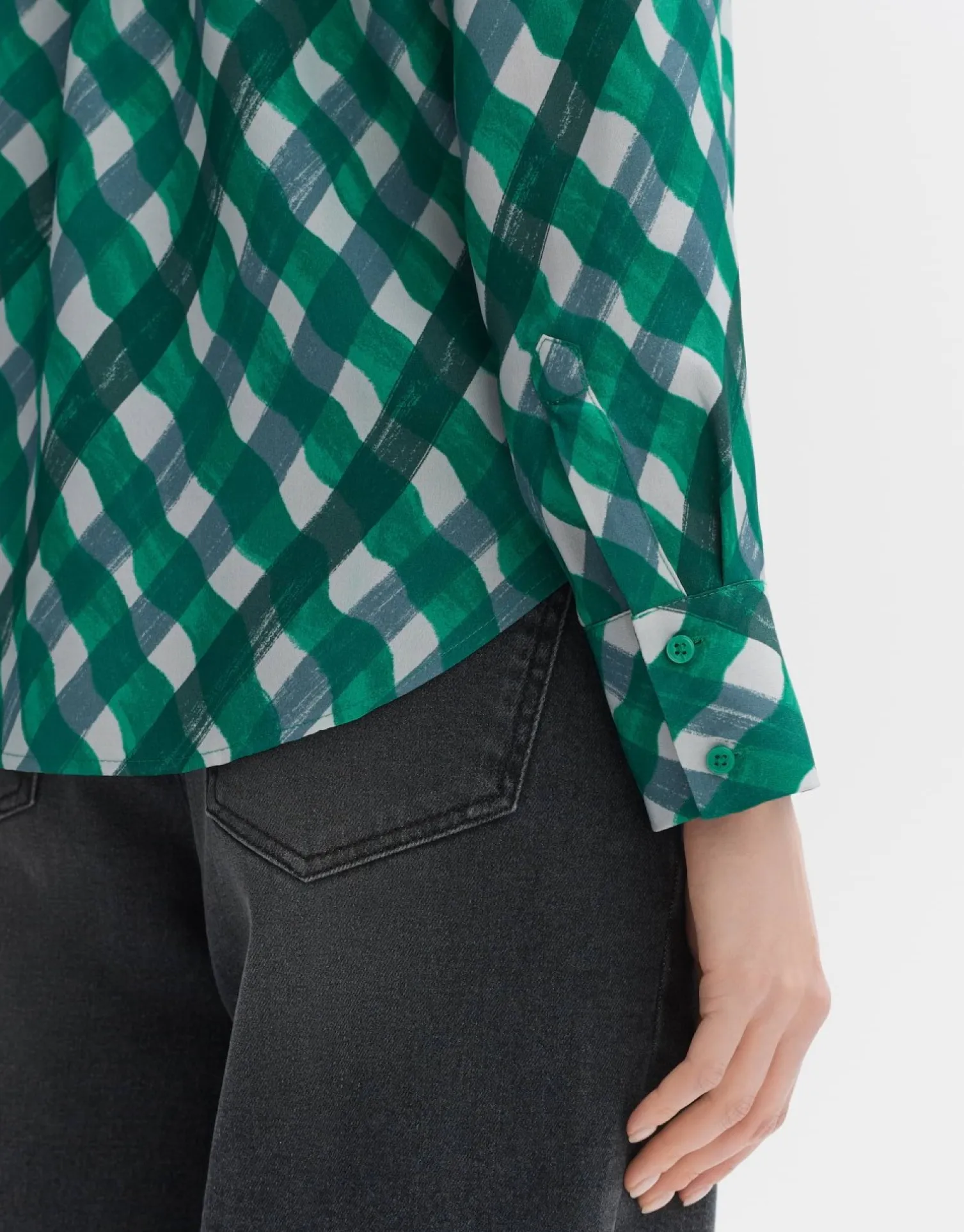 someday Fashion Blouses>Blouse Met Print Falkine Splendid Pepper Green