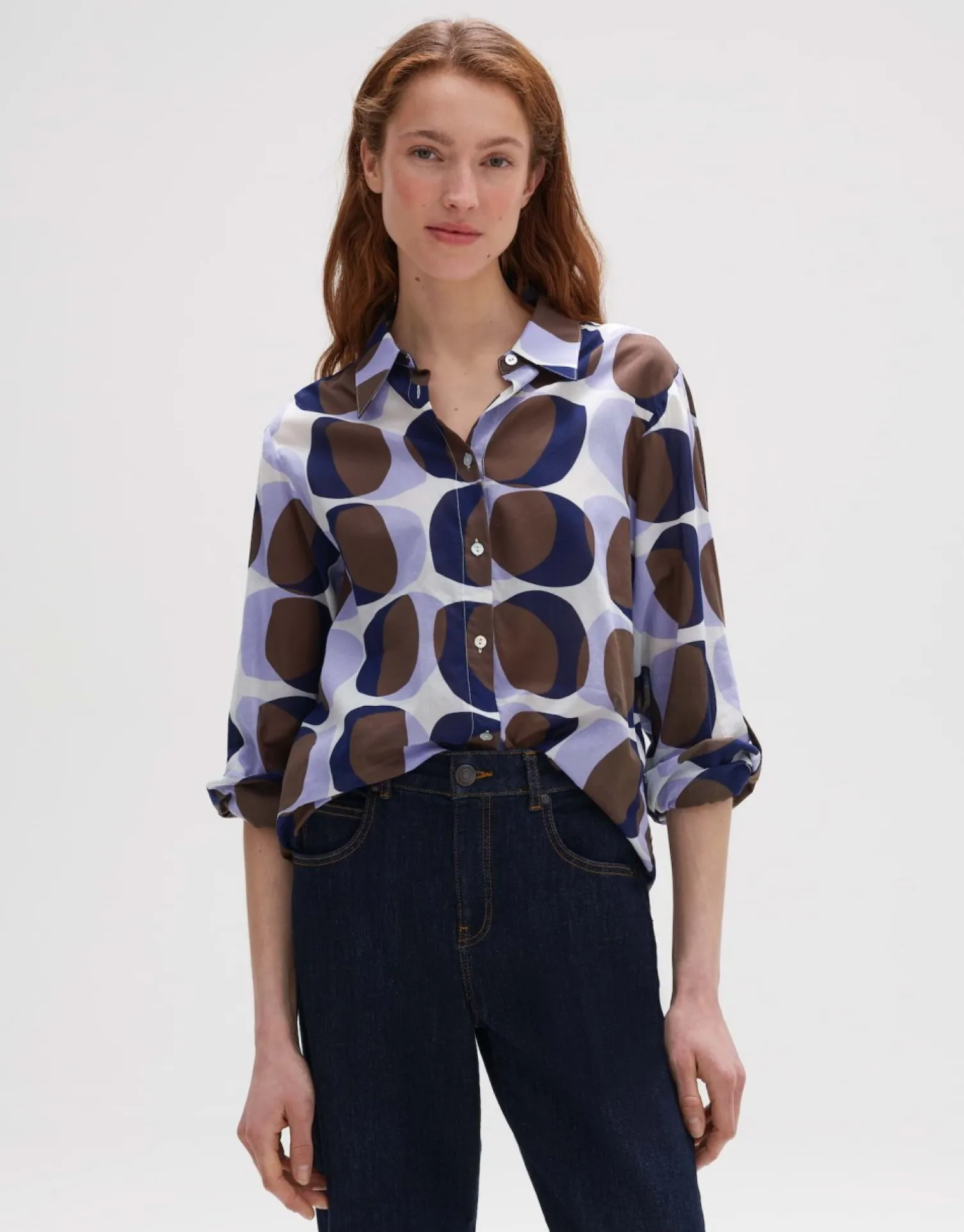 someday Fashion Blouses>Blouse Met Print Fumine Witty Sandalwood