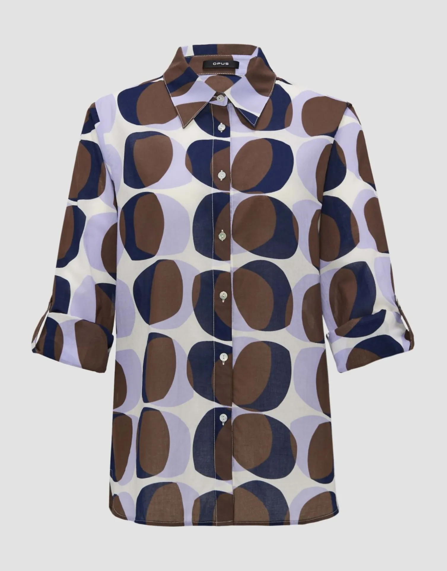 someday Fashion Blouses>Blouse Met Print Fumine Witty Sandalwood