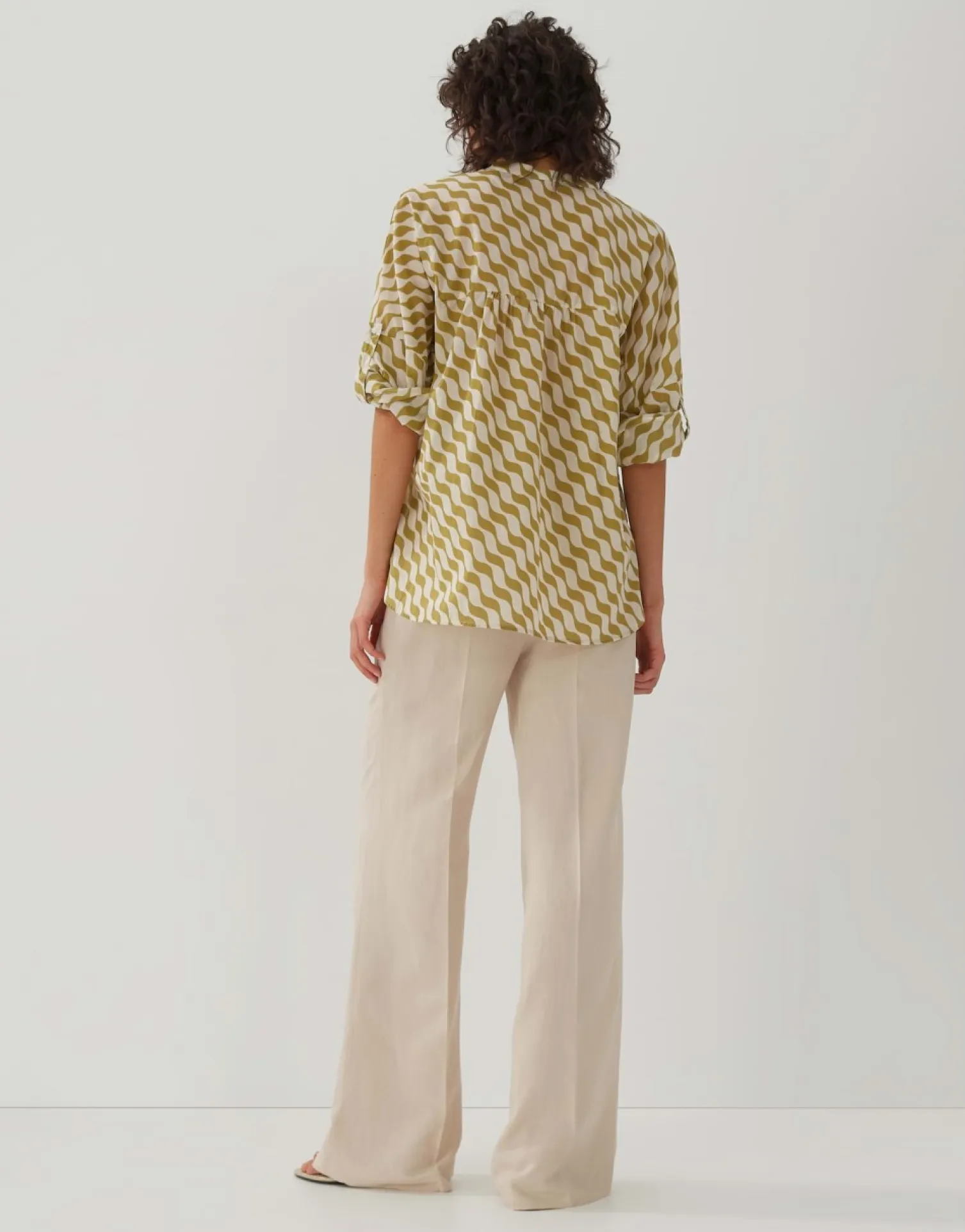 someday Fashion Blouses>Blouse Met Print Zomi Print Green Moss