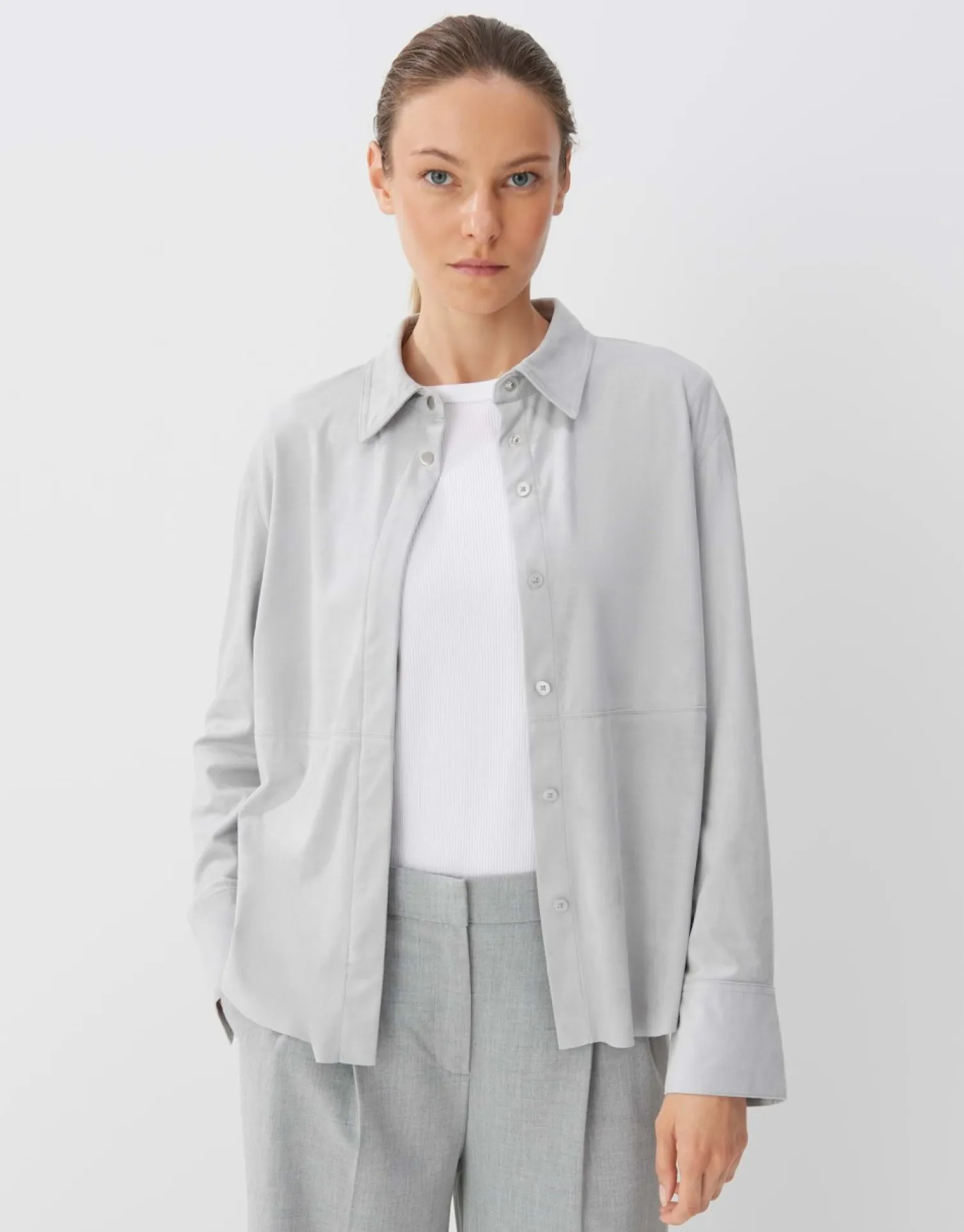 someday Fashion Blouses>Blouse Zirsta Hazy Fog Melange