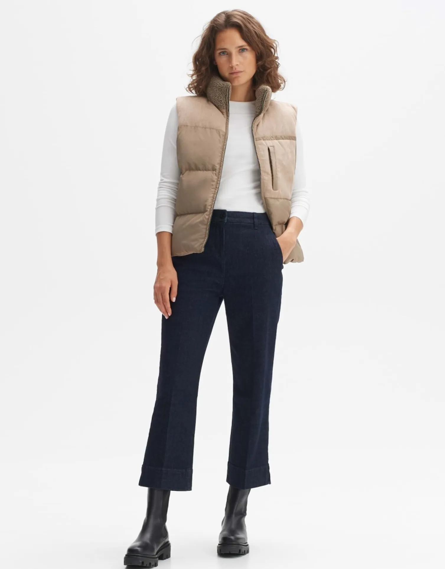 someday Fashion Blazer Vesten>Bodywarmer Waporia Nutmeg
