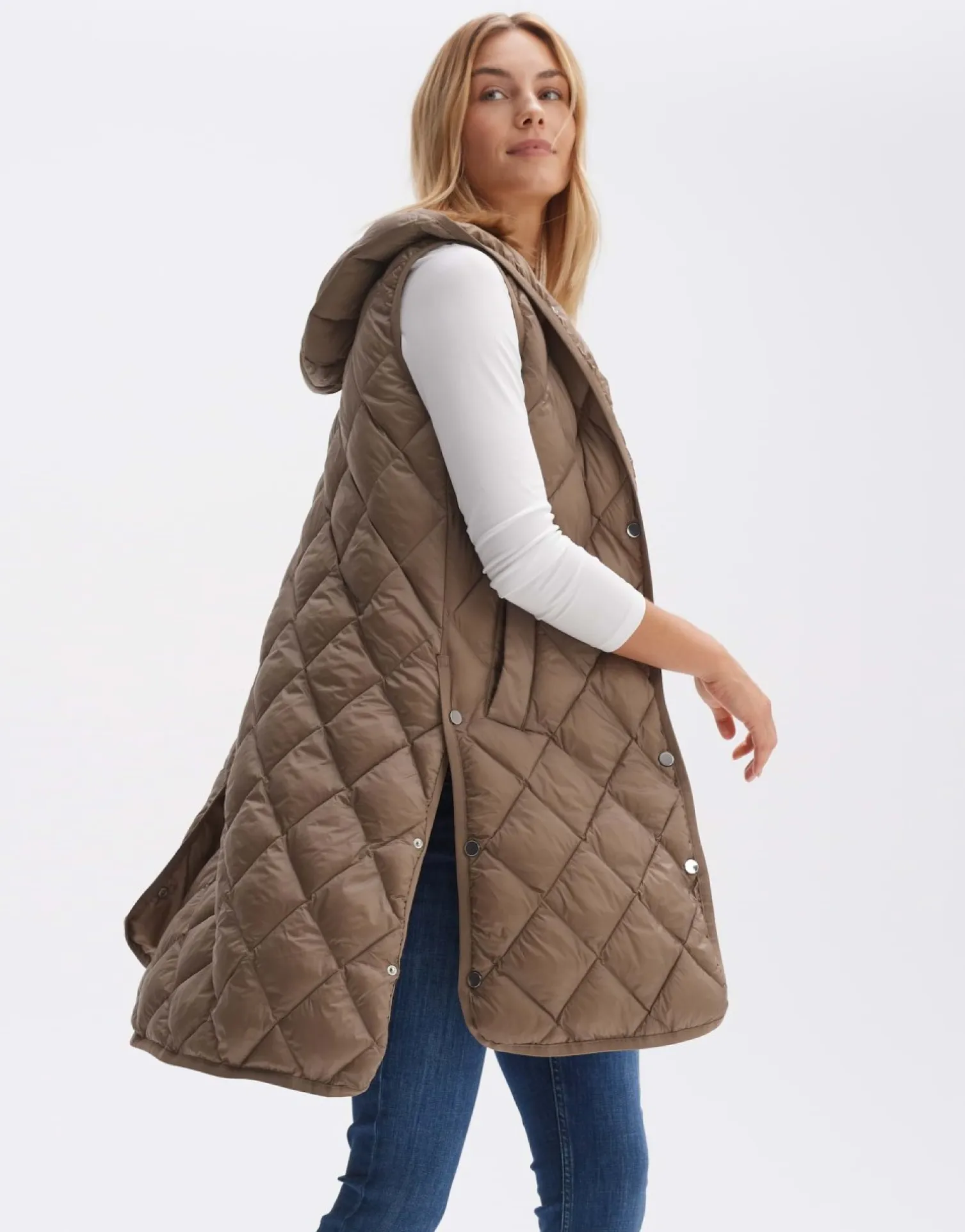 someday Fashion Blazer Vesten>Bodywarmer Wiamant Nutmeg