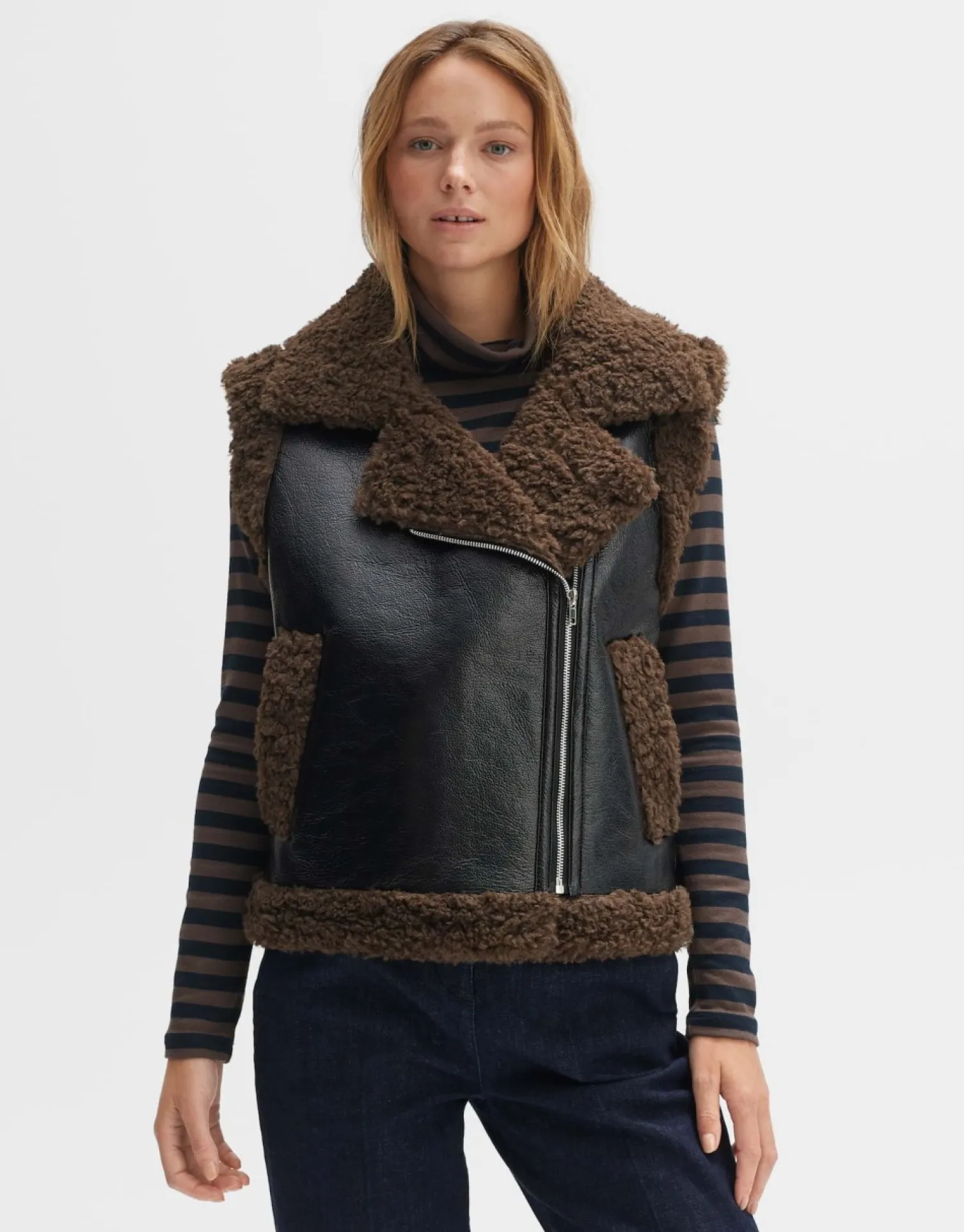 someday Fashion Blazer Vesten>Bodywarmer Wopita Sandalwood