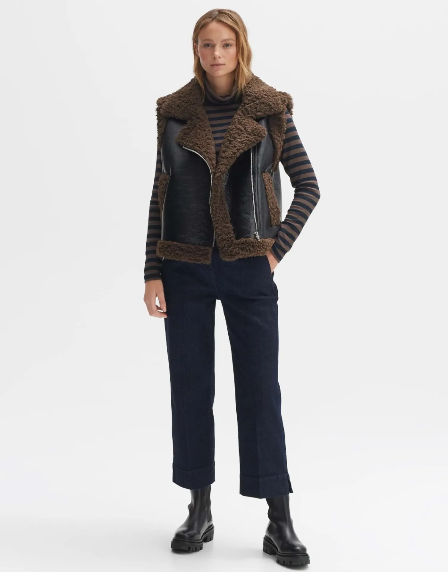 someday Fashion Blazer Vesten>Bodywarmer Wopita Sandalwood