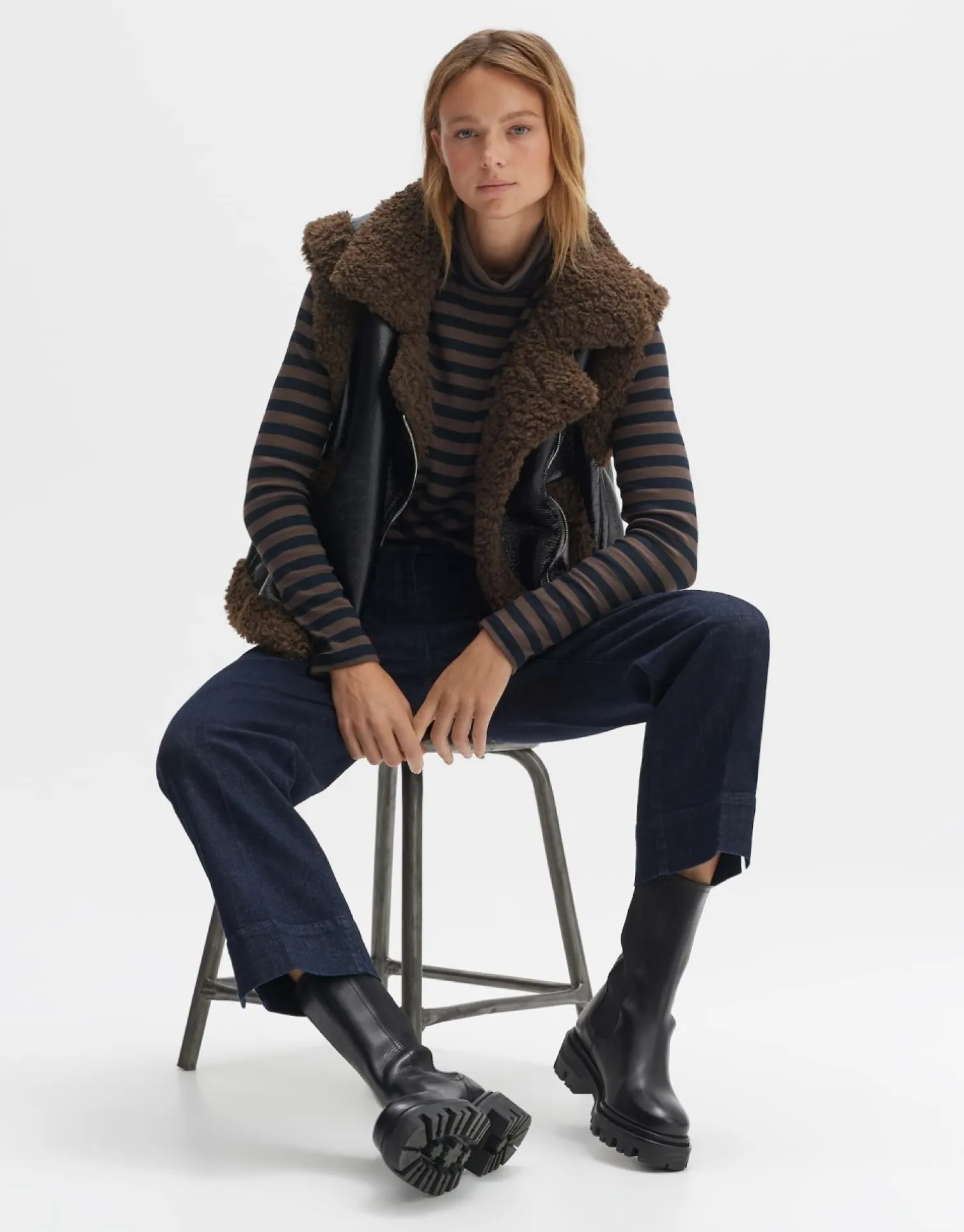 someday Fashion Blazer Vesten>Bodywarmer Wopita Sandalwood