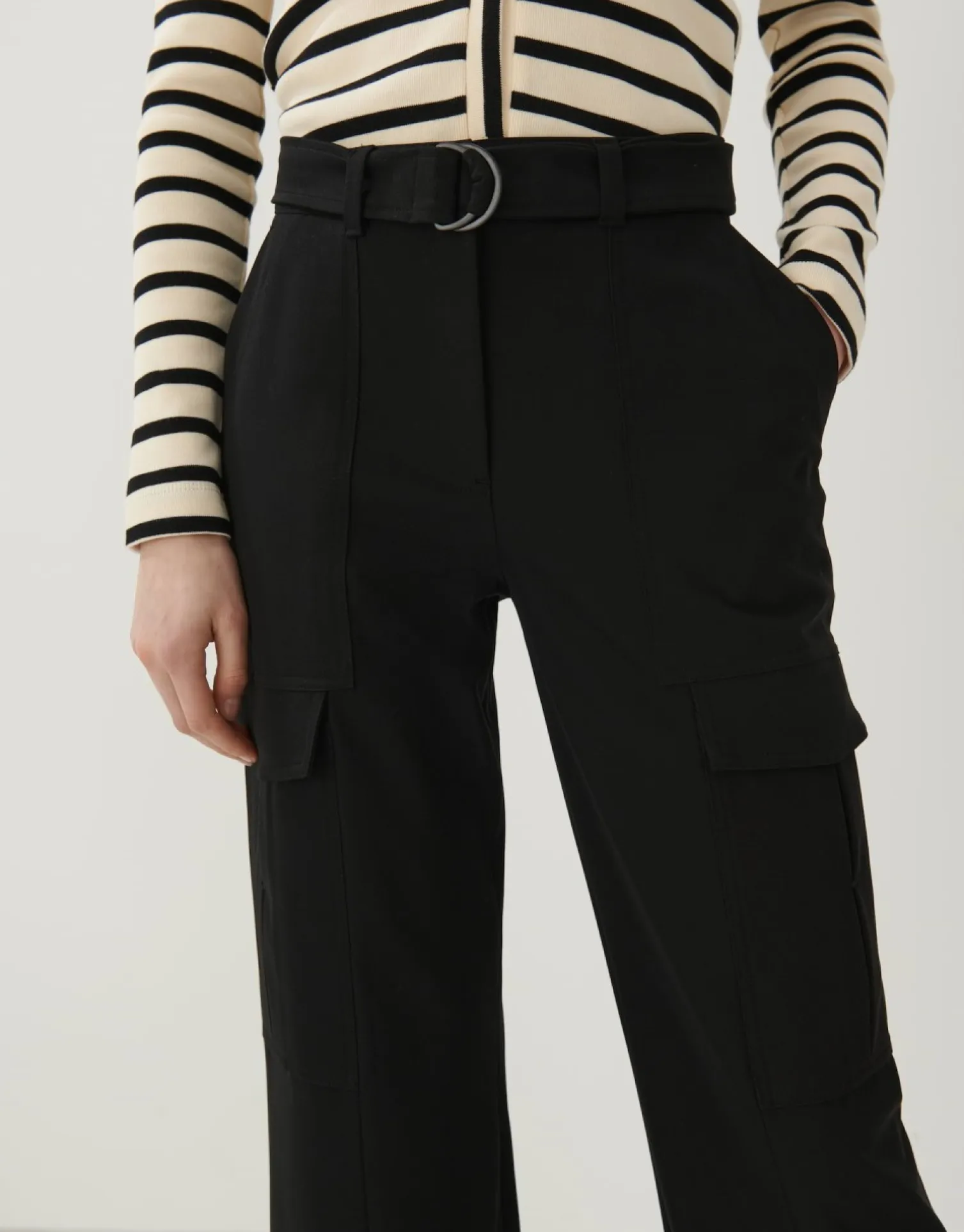 someday Fashion Broeken>Cargohose Caket Black