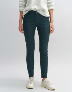 someday Fashion Broeken>Coated Jeans Evita Reloaded Deep Teal