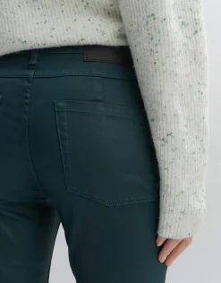 someday Fashion Broeken>Coated Jeans Evita Reloaded Deep Teal