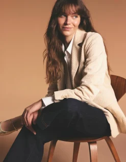 someday Fashion Blazer Vesten>Cordblazer Jesala Cloud Cream