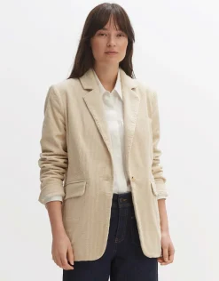 someday Fashion Blazer Vesten>Cordblazer Jesala Cloud Cream