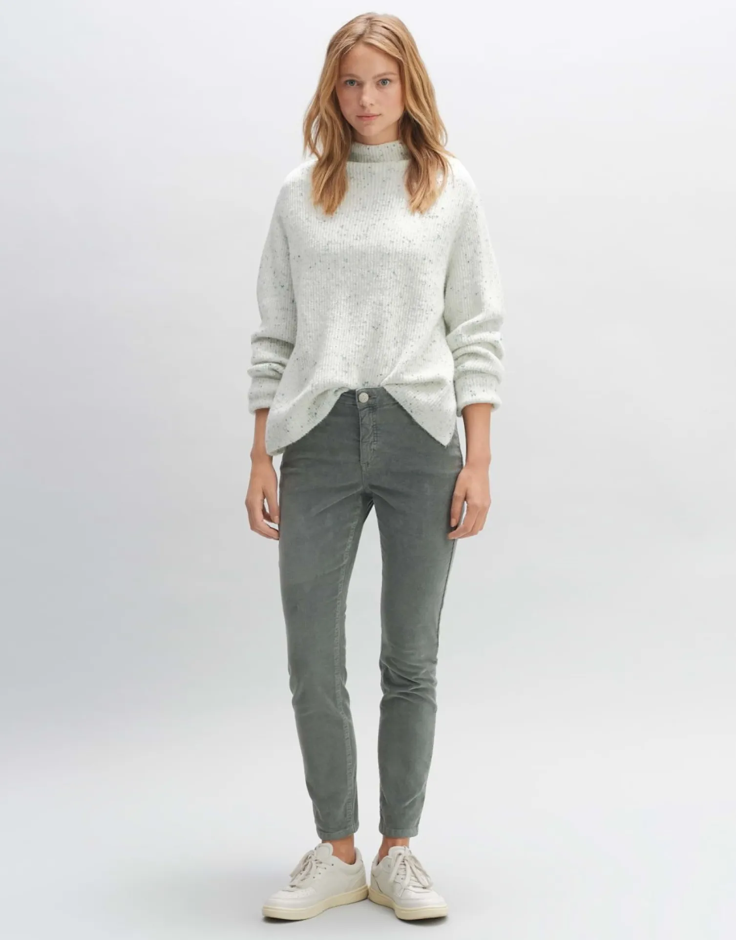 someday Fashion Broeken>Cordbroek Evita Finecord Dark Sage