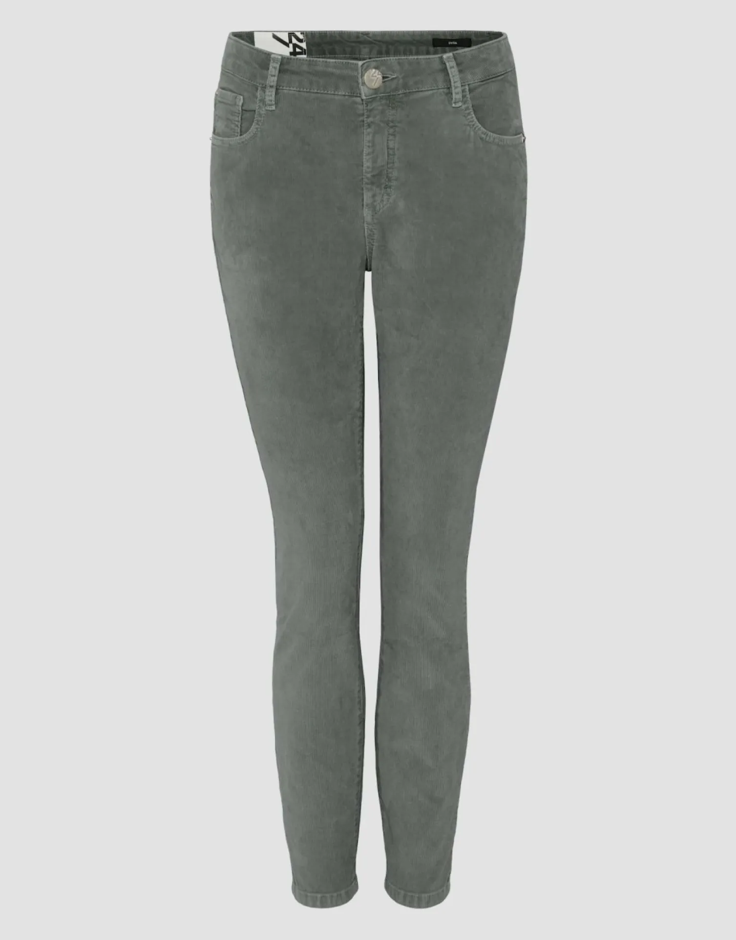 someday Fashion Broeken>Cordbroek Evita Finecord Dark Sage