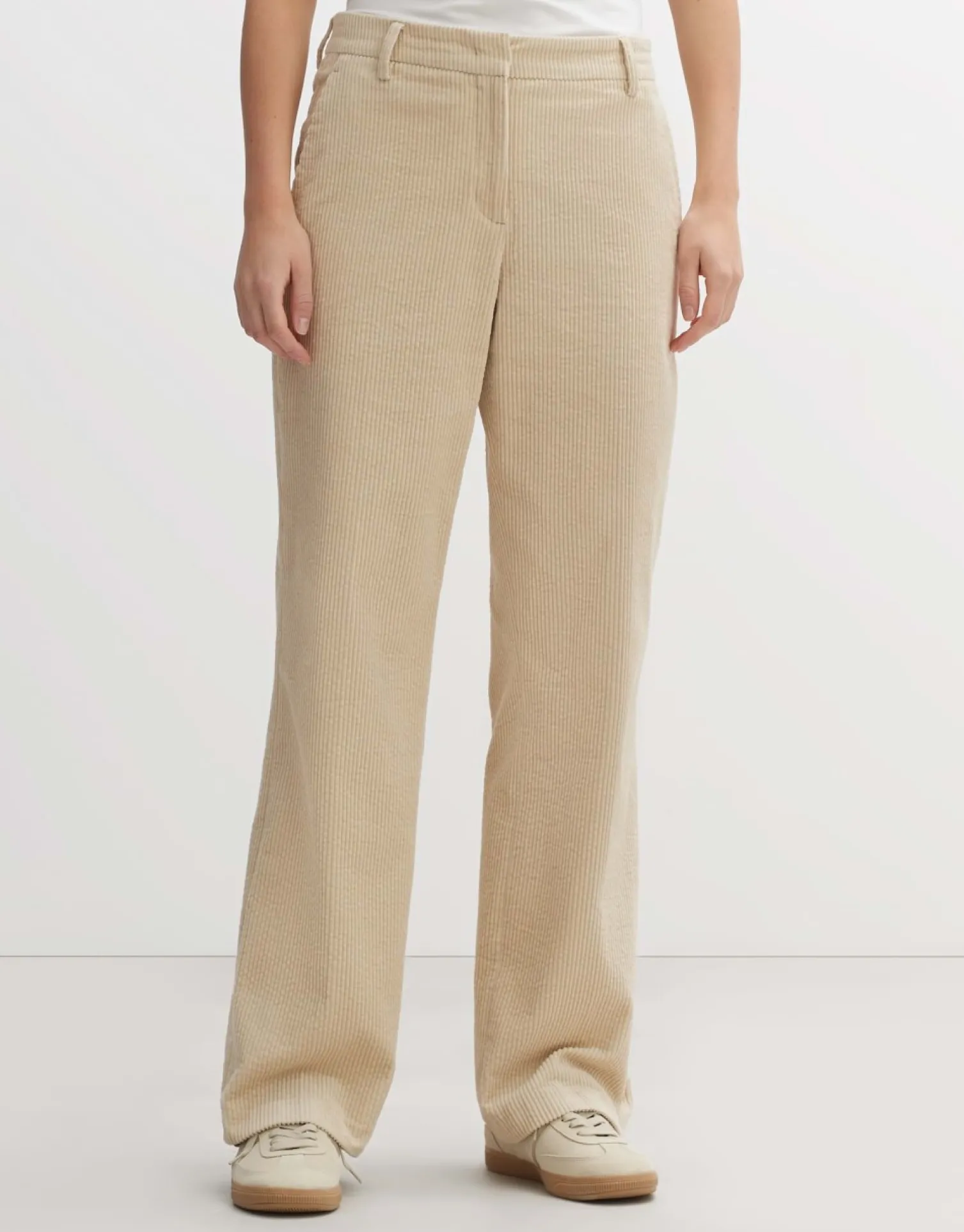 someday Fashion Broeken>Cordbroek Mahlia Cloud Cream