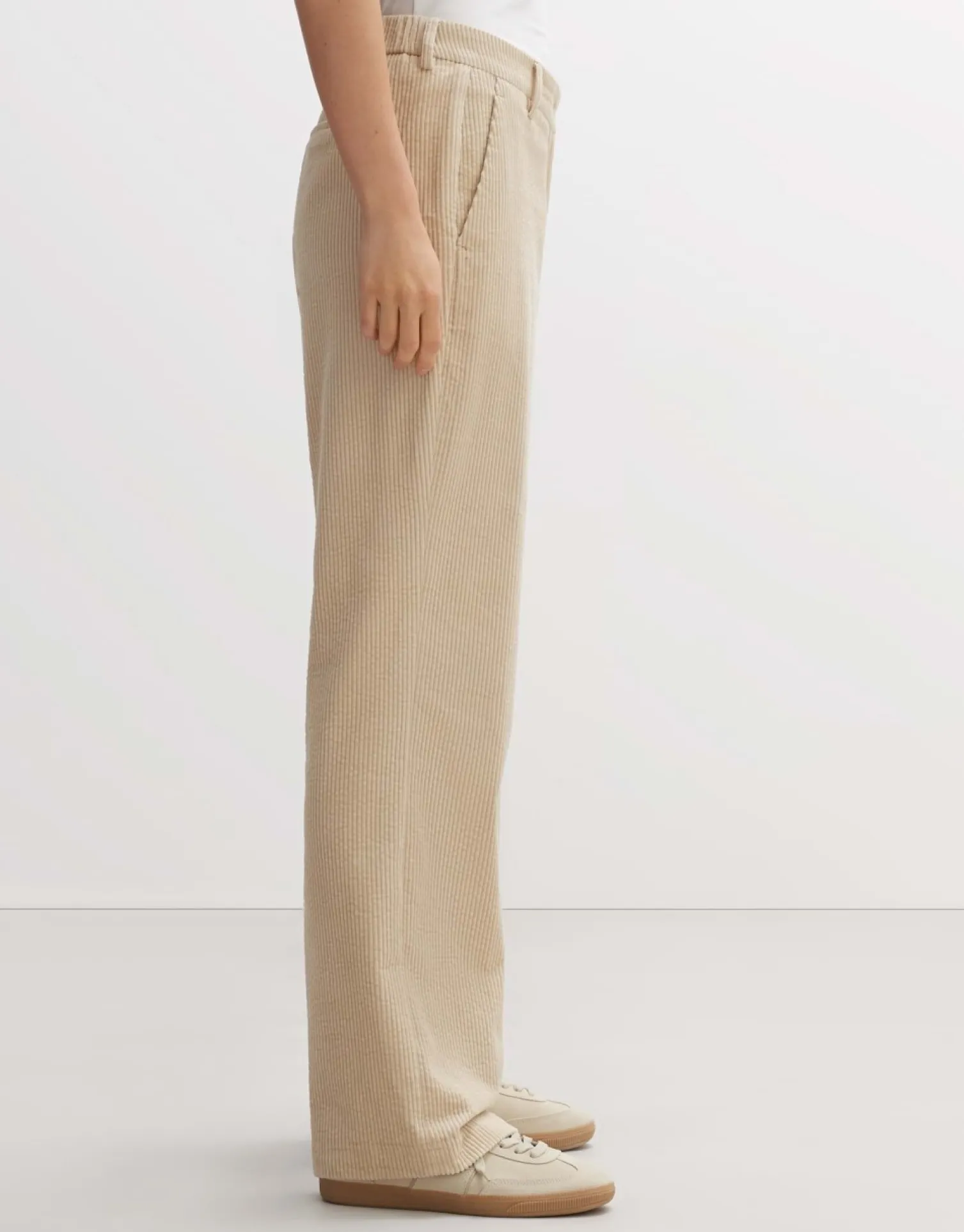 someday Fashion Broeken>Cordbroek Mahlia Cloud Cream
