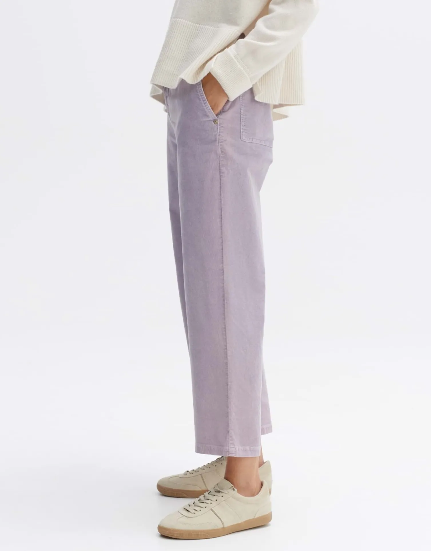 someday Fashion Broeken>Cordbroek Mokoti Cargo Soft Viola