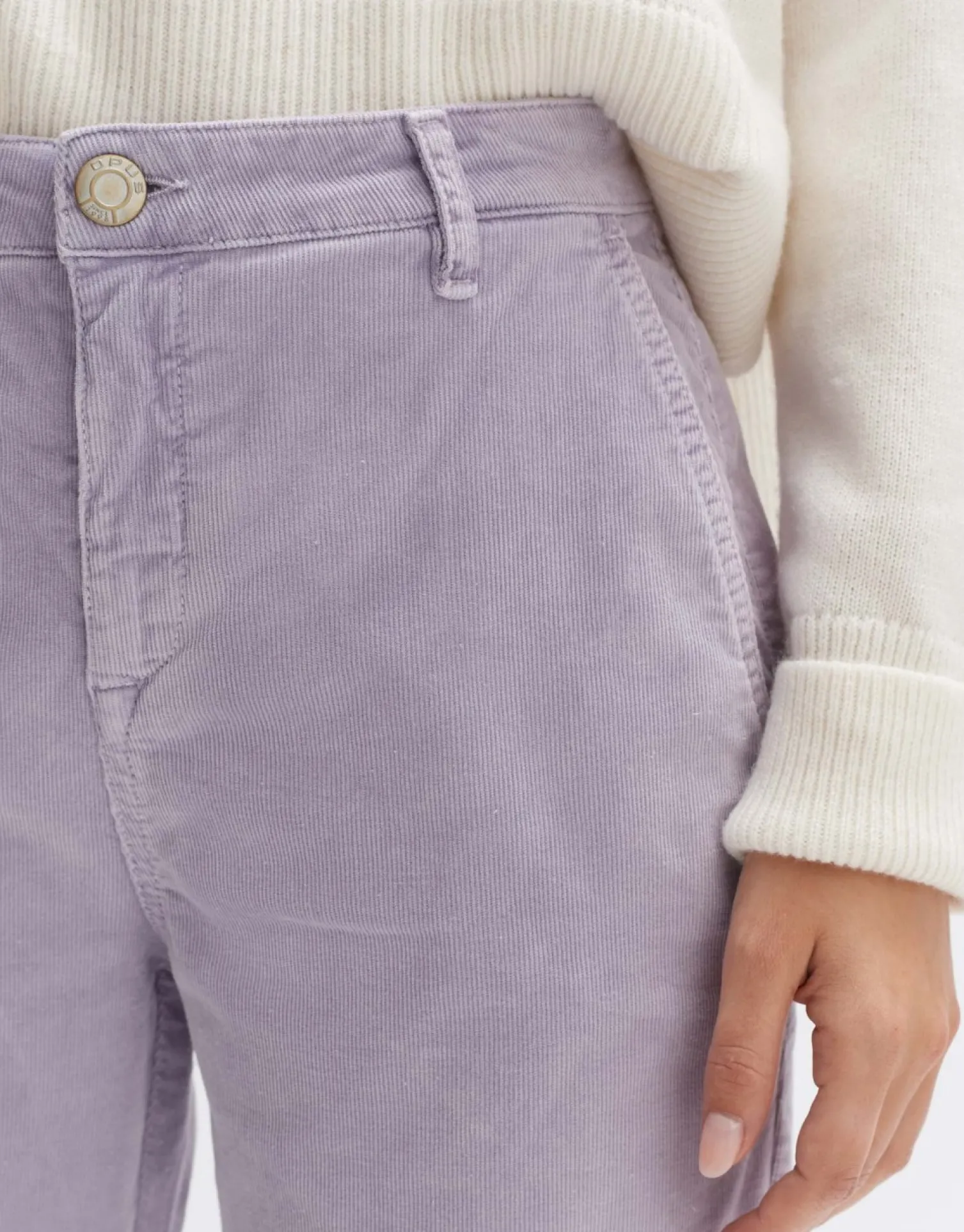 someday Fashion Broeken>Cordbroek Mokoti Cargo Soft Viola