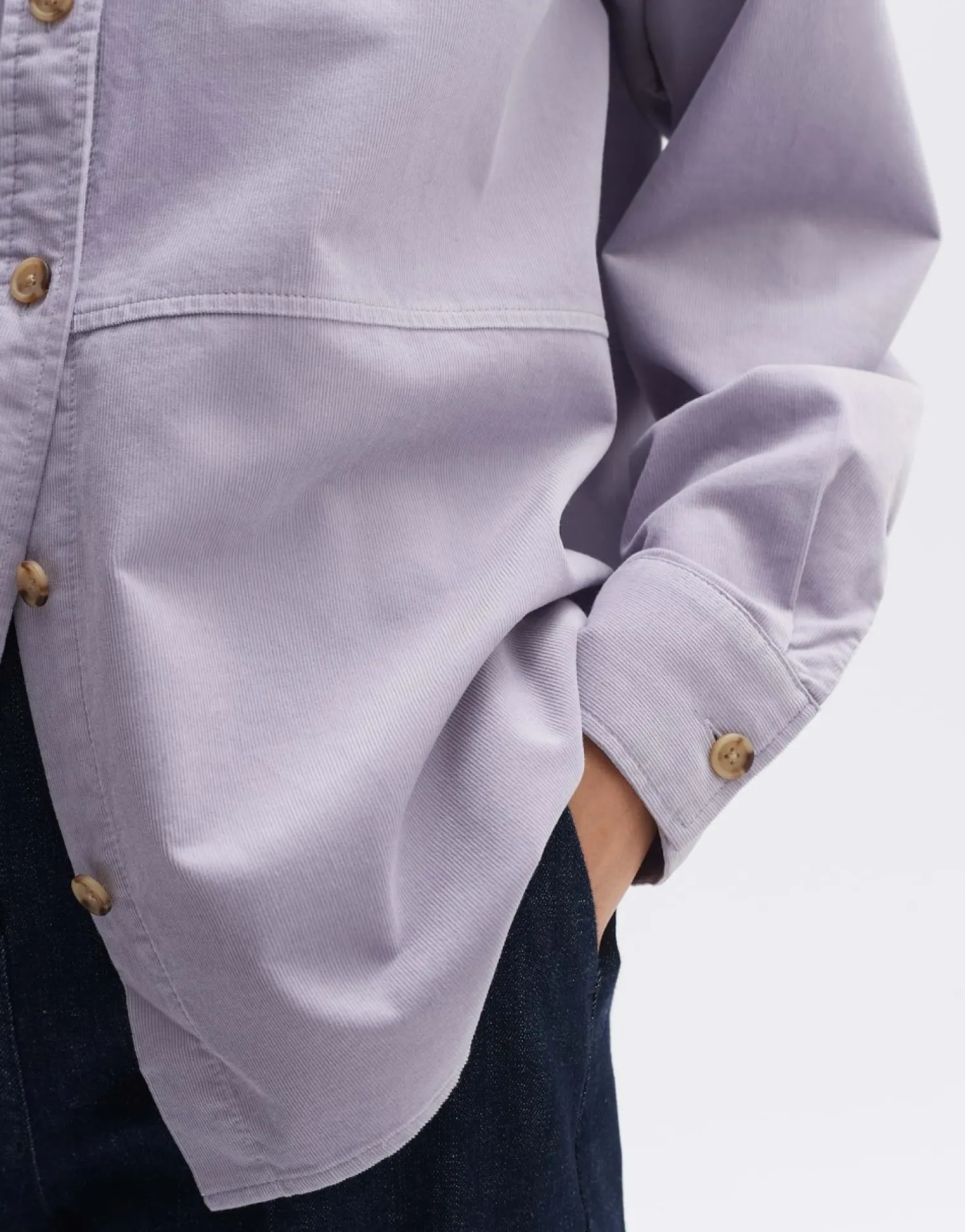 someday Fashion Blouses>Corduroy Bloes Fleandra Soft Viola