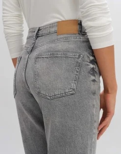 someday Fashion Jeans>Cropped Straight Jeans Lani Grey Grey Pastel