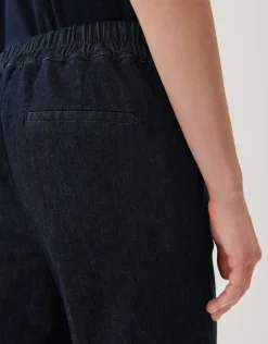 someday Fashion Jeans>Cropped Wide Jeans Cidem Classic Dark Blue