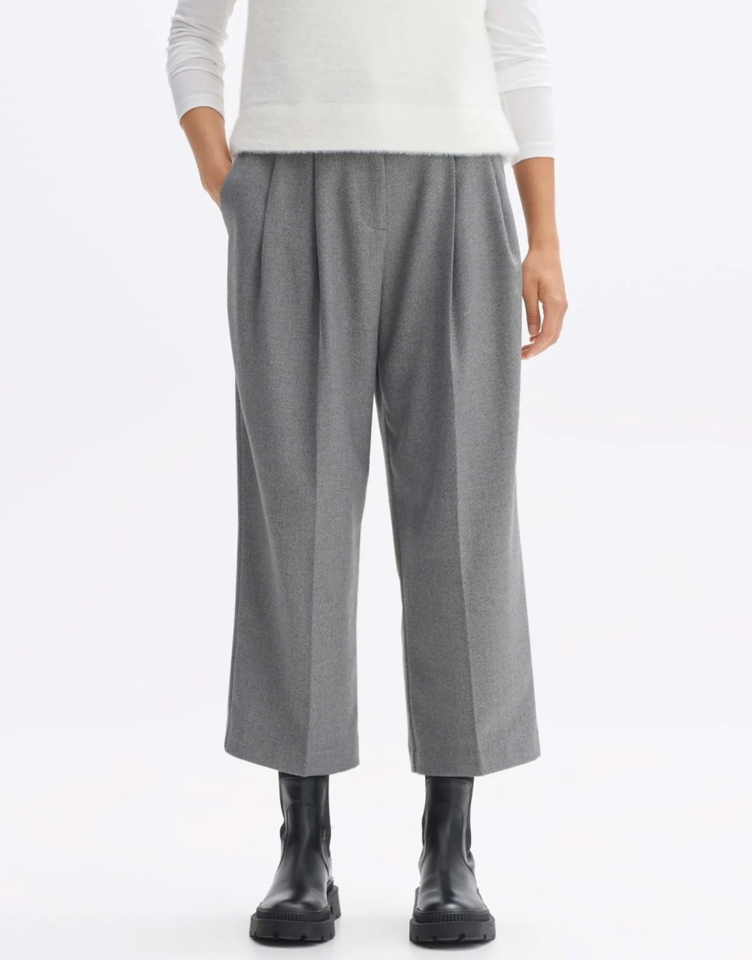 someday Fashion Broeken>Culotte Mozy Hazy Fog Melange