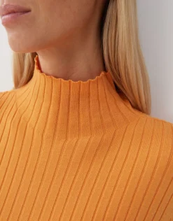 someday Fashion Gebreide Items>Fijngebreide Trui Tippi Crush Orange