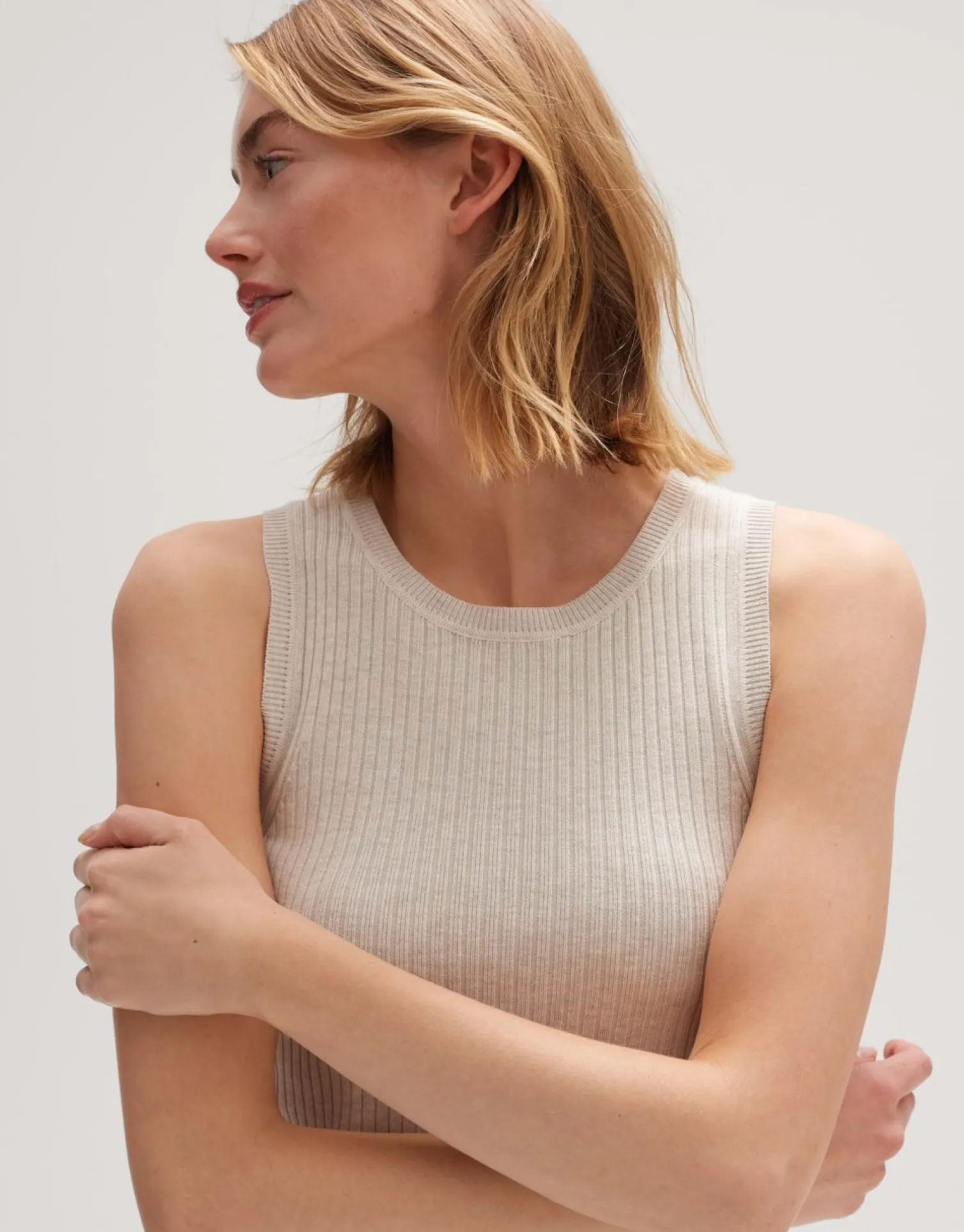 someday Fashion Gebreide Items>Gebreid Top Piolana Natural Glaze