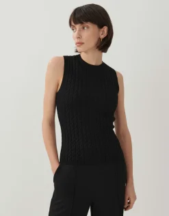 someday Fashion Gebreide Items>Gebreid Top Tanelle Black