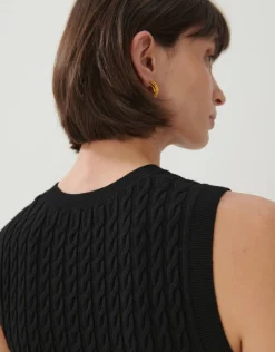 someday Fashion Gebreide Items>Gebreid Top Tanelle Black