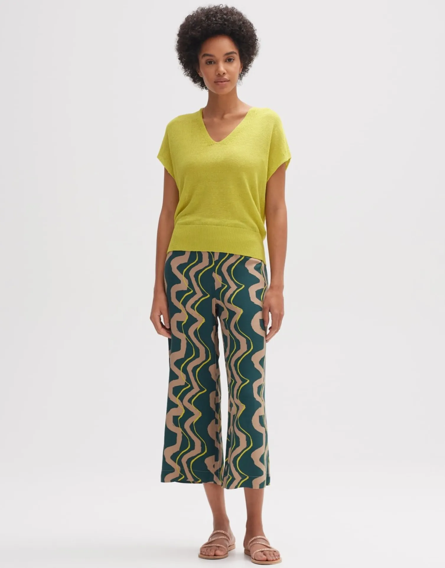 someday Fashion Gebreide Items>Gebreid T-Shirt Pecki Lucent Moss