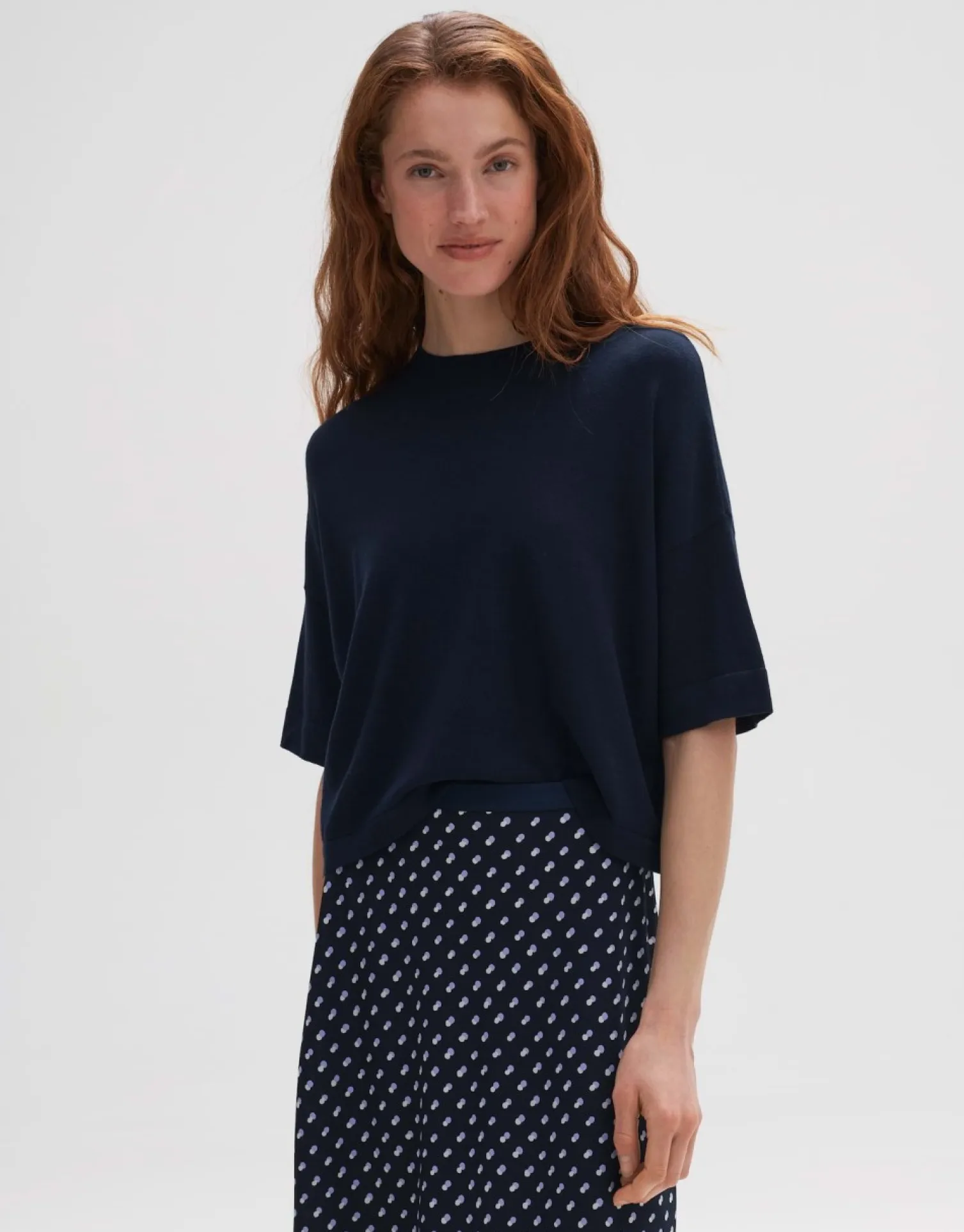 someday Fashion Gebreide Items>Gebreid T-Shirt Pinu Coal Blue