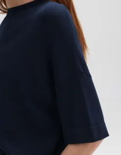 someday Fashion Gebreide Items>Gebreid T-Shirt Pinu Coal Blue